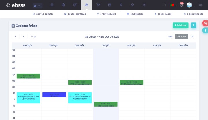 Calendar Organization